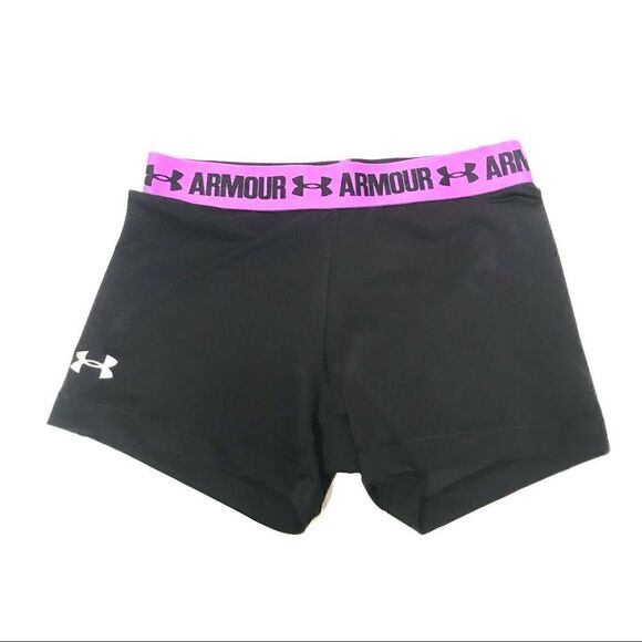 Under Armour heat gear black compression bike shorts S - Picture 1 of 5